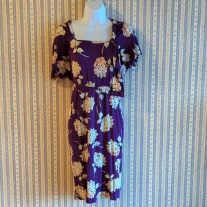 Asos Purple Floral Retro Dress 4